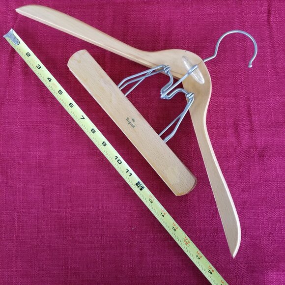 Vintage Regent 18” Solid Wood Heavy Duty Suit Hanger - Picture 9 of 14